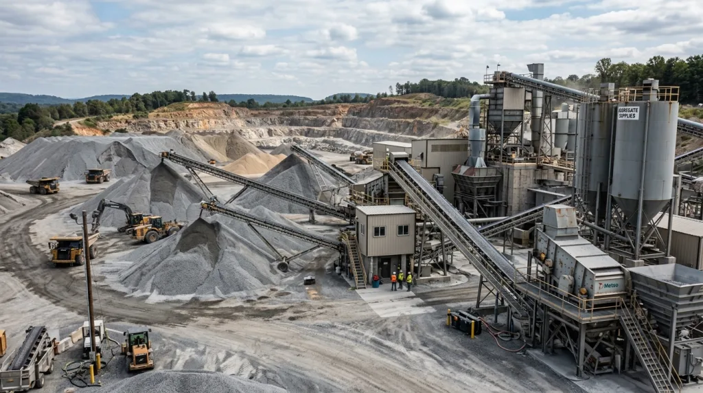 Aggregate Plant — illustrative construction photograph