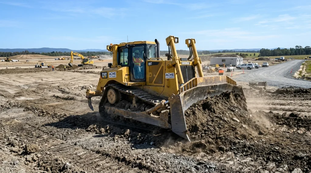 Bulldozer Earthworks — illustrative construction photograph