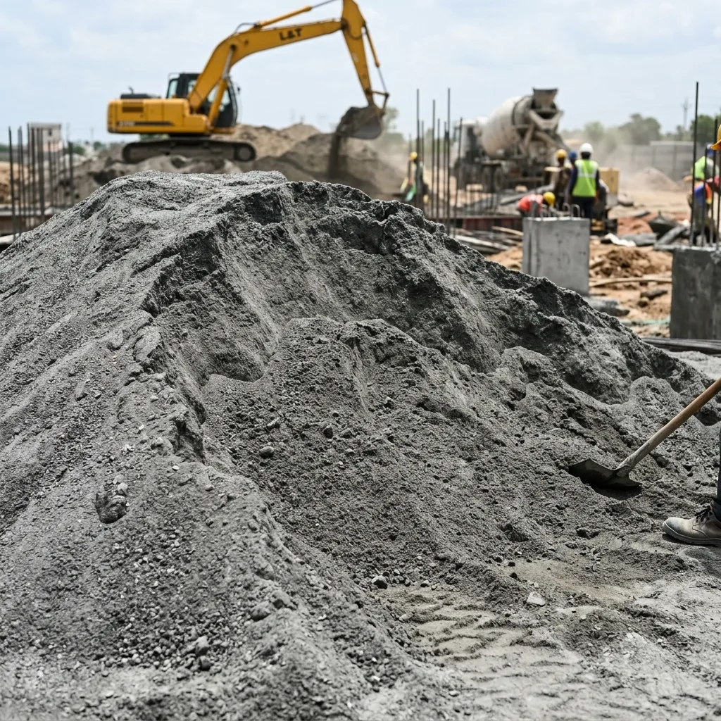 M Sand Pile — illustrative construction photograph