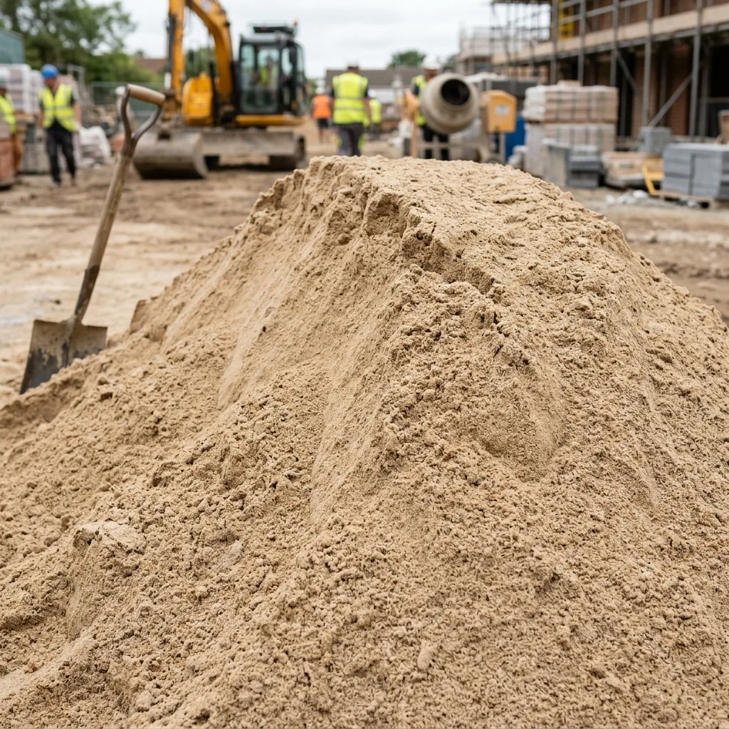 P Sand Pile — illustrative construction photograph